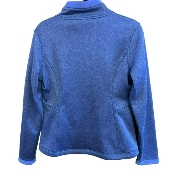 The North Face Women's Purple Full Zip Jacket Green Logo Size Medium EUC - Picture 4 of 5